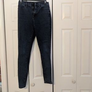 BDG super highrise twig ankle skinny dark jeans